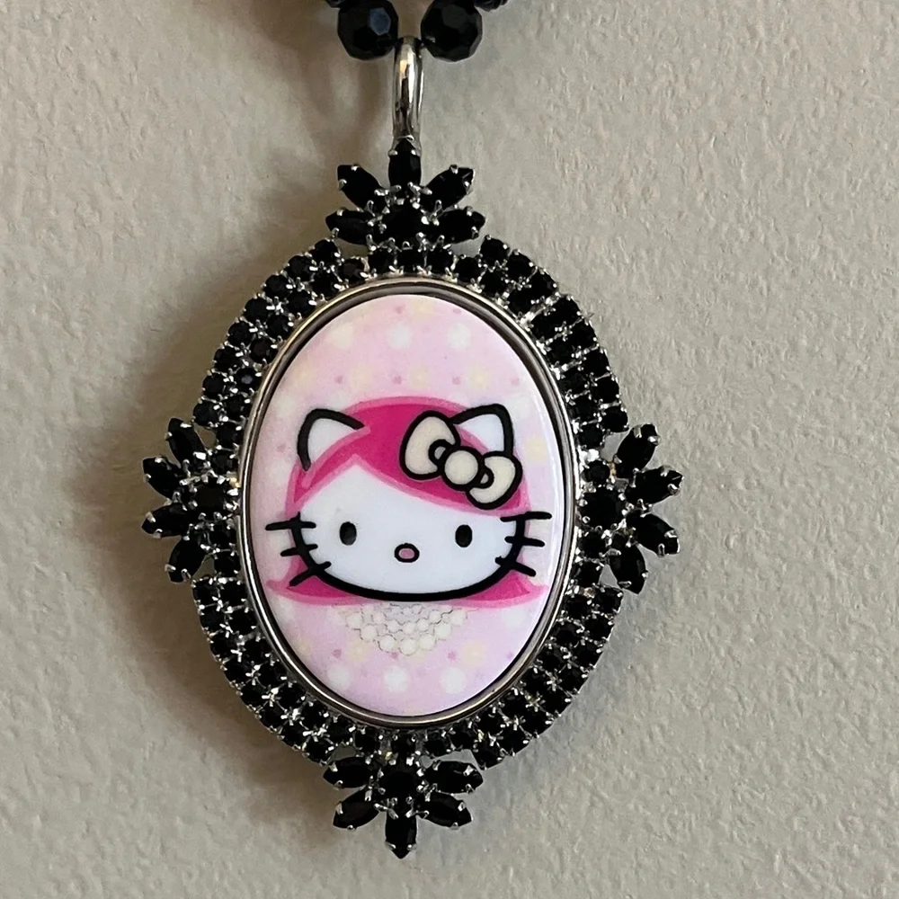 Tarina Tarantino Hello Kitty Pink Head Necklace - Picture 2 of 13